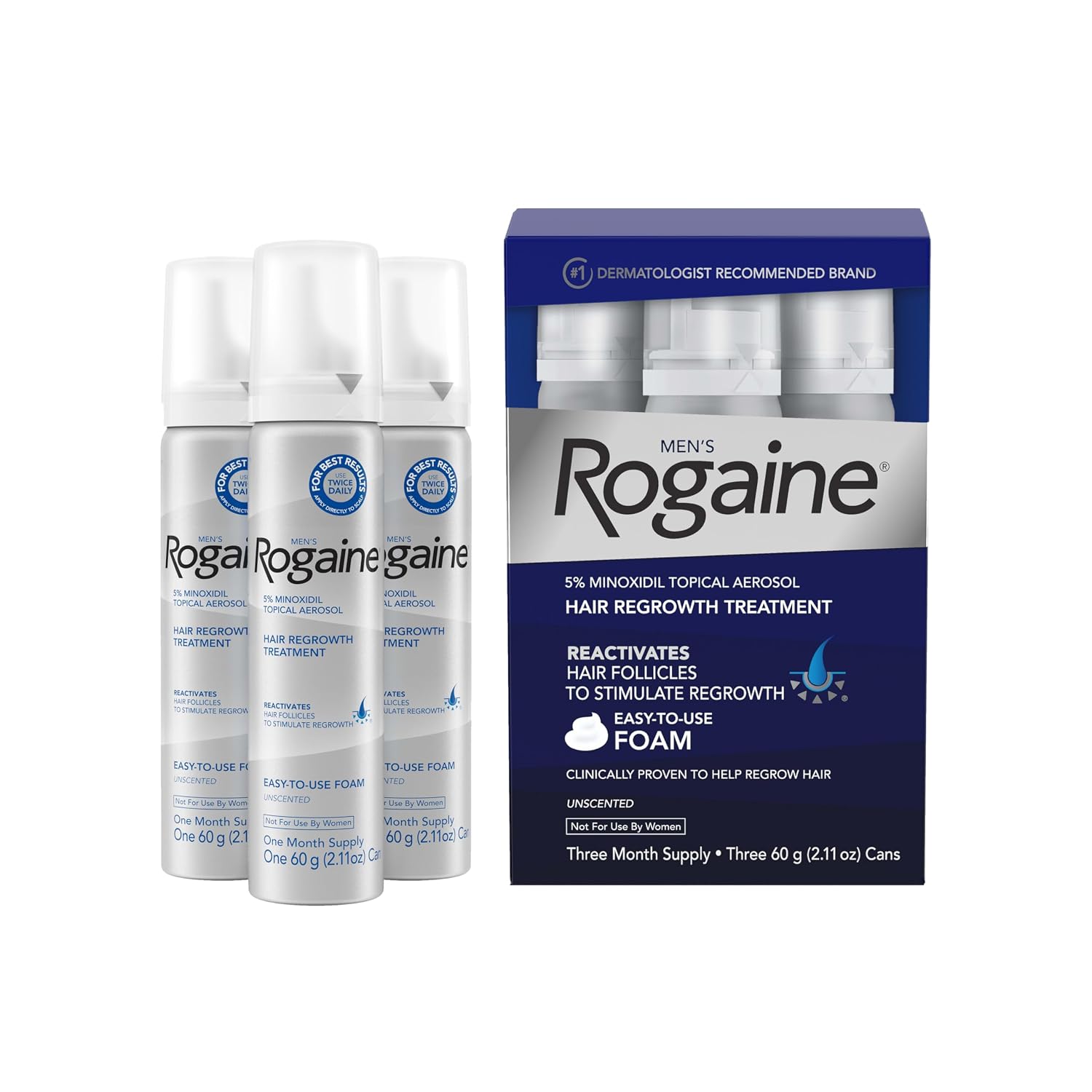 Rogaine Foam 5% Minoxidil voor Mannen