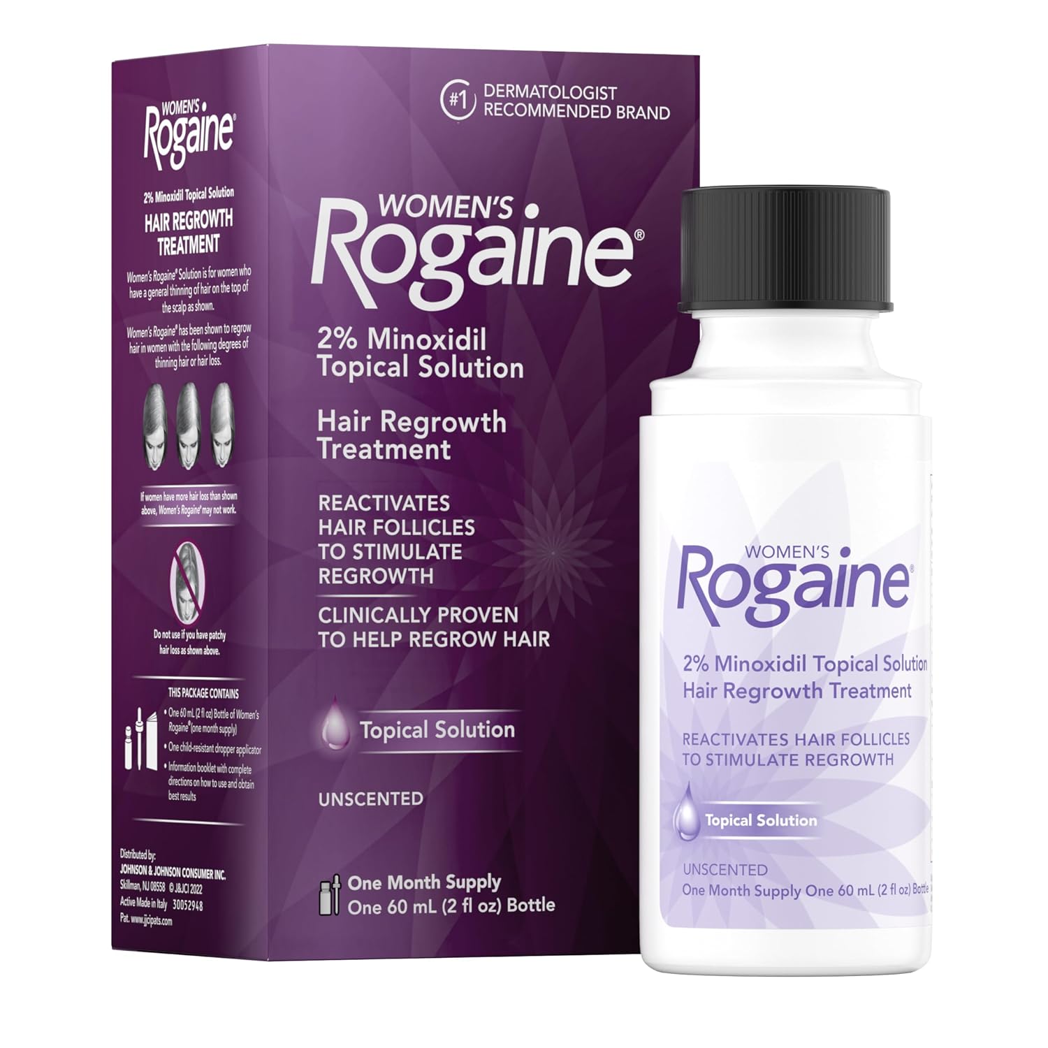 Rogaine Solution 2% Minoxidil voor Vrouwen