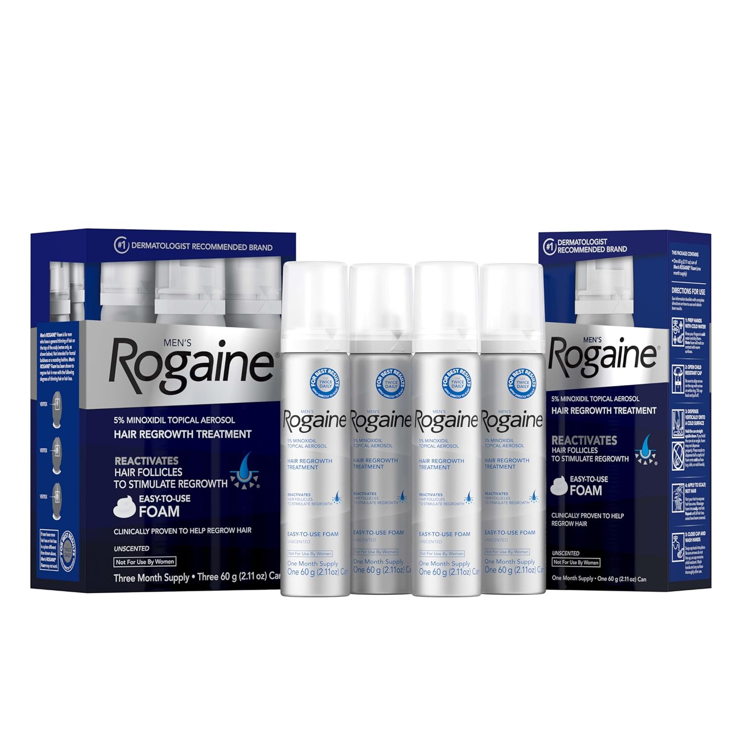 Rogaine Foam 5% Minoxidil voor Mannen