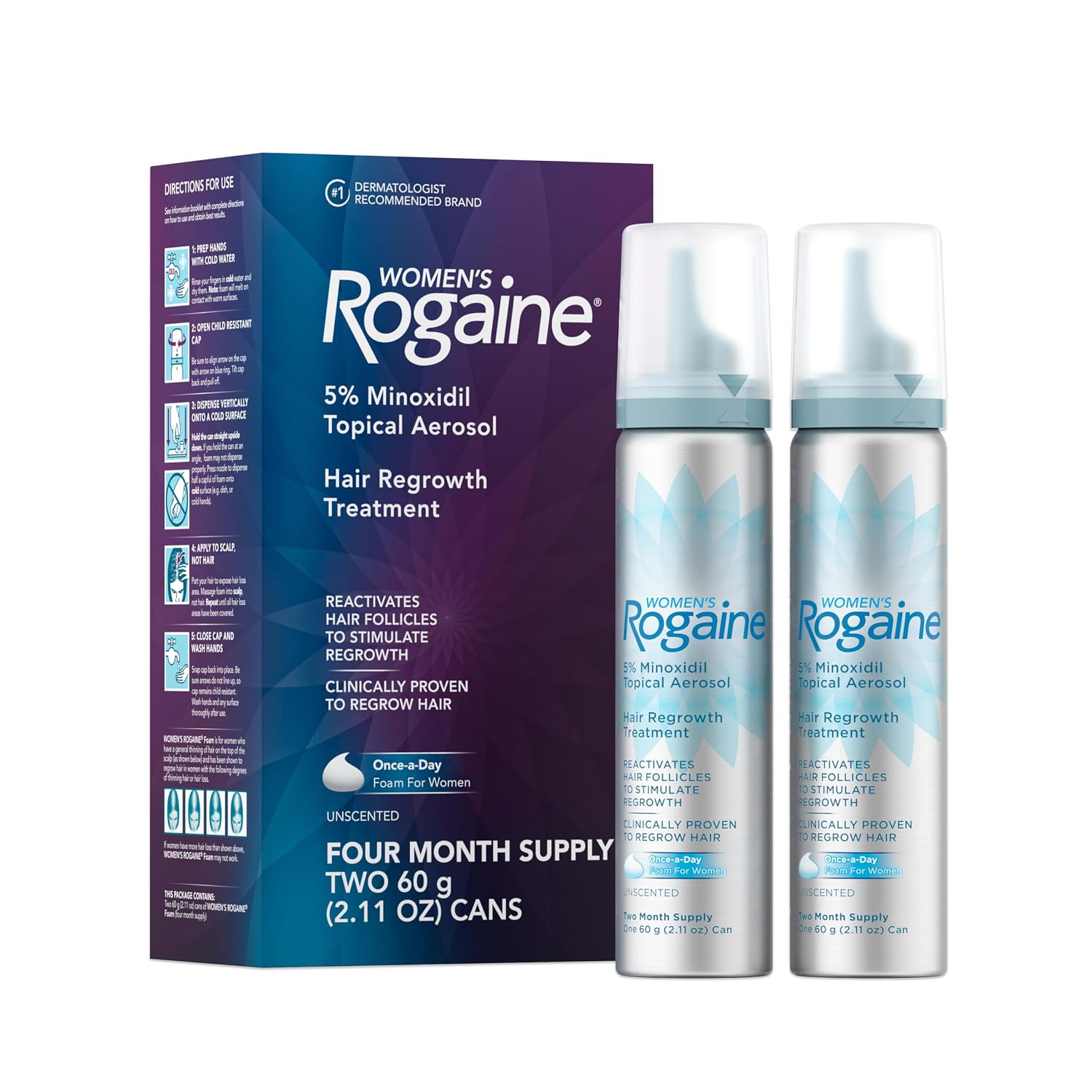 Rogaine Foam 5% Minoxidil voor Vrouwen